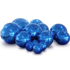 Royal Blue Giant Inflatable Mirror Ball Sphere – Maxorb™ Reflective Ceiling Event Decor – Commercial Installation Sizes