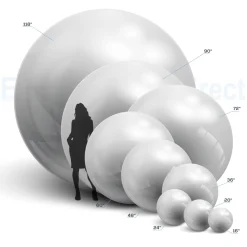 Royal Blue Giant Inflatable Mirror Ball Sphere – Maxorb™ Reflective Ceiling Event Decor – Commercial Installation Sizes