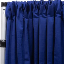 Royal Slub Drape Panel - 100% Polyester - Blueberry