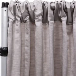 Royal Slub Drape Panel - 100% Polyester - Gray