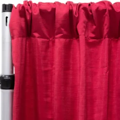 Royal Slub Drape Panel - 100% Polyester - Rouge