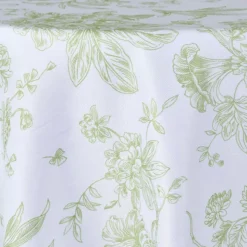 Sage Flores by the Yard - 110" Width