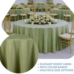 Sage La Petite France Jacquard Tablecloth - Multiple Size Options
