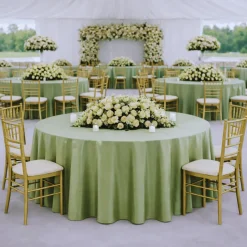 Sage La Petite France Jacquard Tablecloth - Multiple Size Options