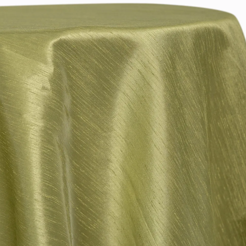Sage - Shantung Satin “Capri” Tablecloth - Many Size Options