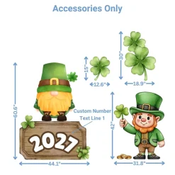 Saint Patrick's Day 2 Foam Core Birthday Backdrop Kit by PopScene™