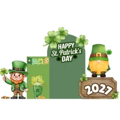 Saint Patrick's Day 2 Foam Core Birthday Backdrop Kit by PopScene™