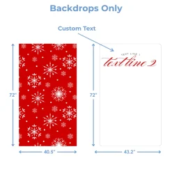 Santa's Snowflakes Lane Foam Core Backdrop Kit by PopScene™