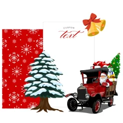Santa's Snowflakes Lane Foam Core Backdrop Kit by PopScene™