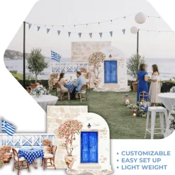 Santorini Dream Foam Core Backdrop Kit by PopScene™