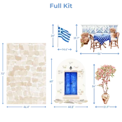 Santorini Dream Foam Core Backdrop Kit by PopScene™