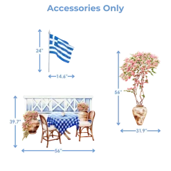 Santorini Dream Foam Core Backdrop Kit by PopScene™