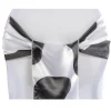 Satin Chair Sash - Cow Animal Print
