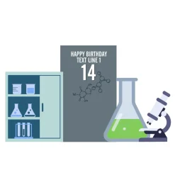 Science Lab Foam Core Birthday Backdrop Kit by PopScene™