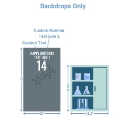 Science Lab Foam Core Birthday Backdrop Kit by PopScene™