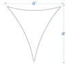 Scrim FX 3 Point Triangular Spandex Sail - 4' x 4'