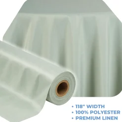 Seafoam La Petite France by the Yard - 118" Width
