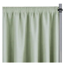 Seafoam La Petite France Curtain Panel w/ 4" Rod Pocket - 118" Wide - Many Size Options
