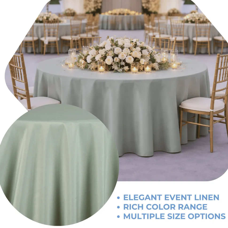 Seafoam La Petite France Jacquard Tablecloth - Multiple Size Options