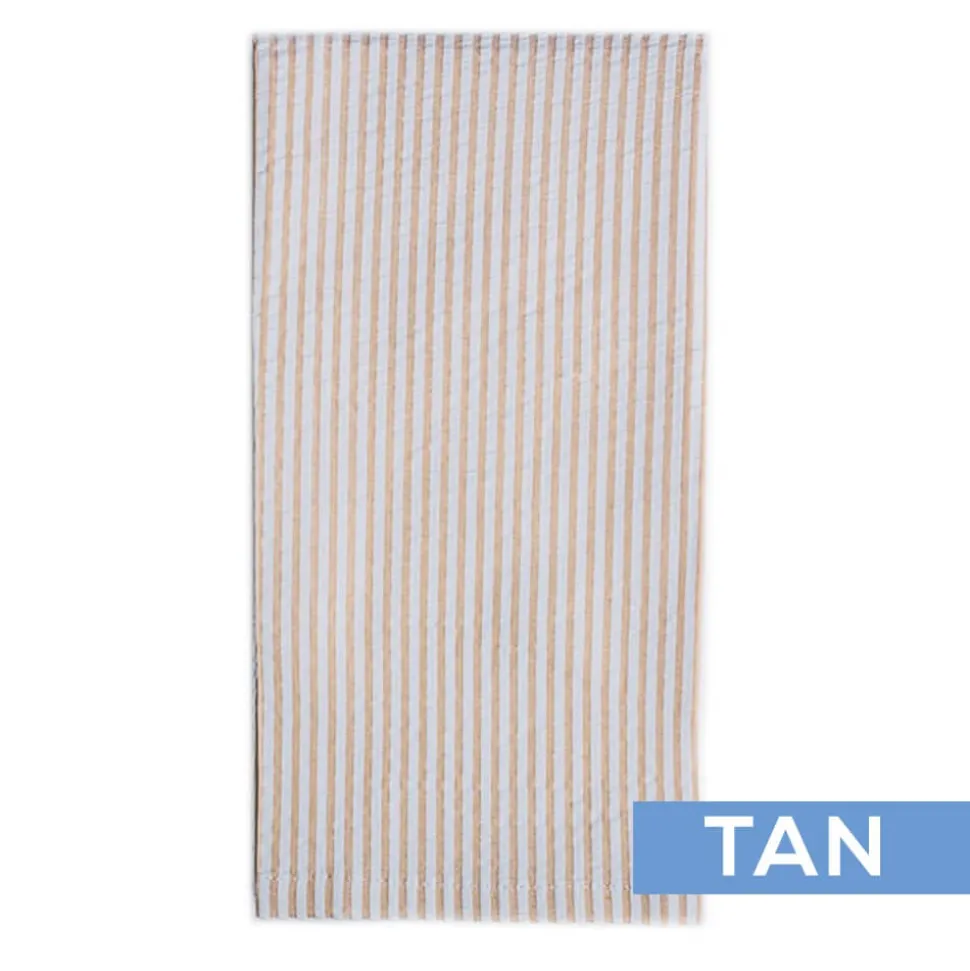 Seerscuker Napkin – 22” x 22” – 12 PACK – Tan