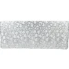 Sequin Looping Leaves Tablecloth Overlay 90"x132" Rectangle - Silver