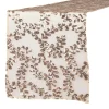 Sequin Looping Leaves Table Runner - Blush/Rose Gold