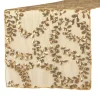 Sequin Looping Leaves Table Runner - Gold