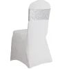 Sequin & Spandex Chair Band by Eastern Mills - Silver - 10 Pack