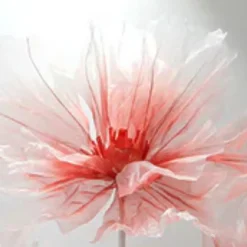 Set of 3 Stands with Silk Gauze Flowers - Choice of Colors!