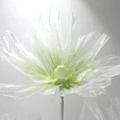 Set of 3 Stands with Silk Gauze Flowers - Choice of Colors!