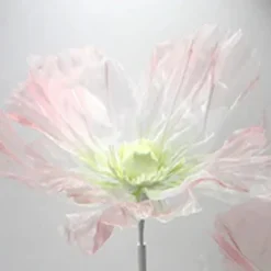 Set of 3 Stands with Silk Gauze Flowers - Choice of Colors!