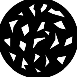 Sharp Breakup (Large) - Stock Gobo for Gobo Light Projectors - Choose your size!