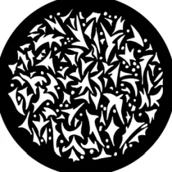 Sharp Breakup (Medium) - Stock Gobo for Gobo Light Projectors - Choose your size!