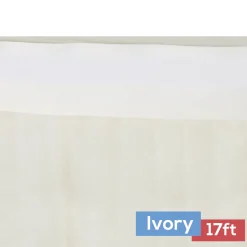 Sheer Tulle Tutu Table Skirt - 17ft long - Ivory