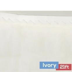Sheer Tulle Tutu Table Skirt - 21ft long - Ivory