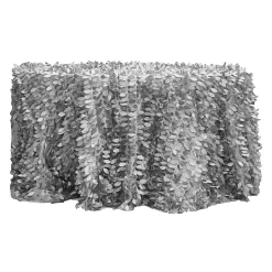 Silver - Gatsby Designer Tablecloths by Eastern Mills - Many Size Options