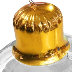 Silver Giant Inflatable Christmas Ornament – Maxorb™ Holiday Event Decor – Commercial Installation Sizes