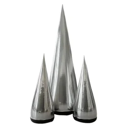 Silver Giant Inflatable Modern Tree – Maxorb™ Reflective Event Display Decor – Commercial Installation Sizes