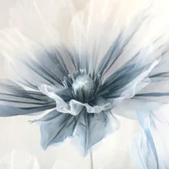 Single Stand with 3 Silk Gauze Wedding Flowers - Choice of Colors!