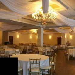 Single Piece - Black Sheer Prefabricated Ceiling Drape Panel - Choose Length and Drop!