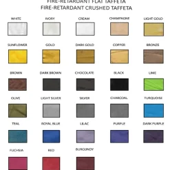 Single Piece - Brown Taffeta Prefabricated Ceiling Drape Panel - Choose Length and Drop!