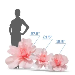 Single Pink Jumbo Flower Branch by ModTree™ - Interchangeable Branches for Large Event Trees! - Non-Wrinkle EVA Foam