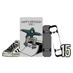 Skateboard Culture Foam Core Birthday Backdrop Kit by PopScene™