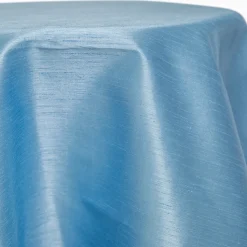 Sky Blue - Shantung Satin “Capri” Tablecloth - Many Size Options