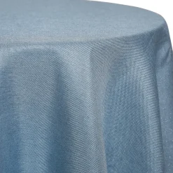 Sky - Designer Glitz Linen Broad Tablecloth by Eastern Mills - Many Size Options