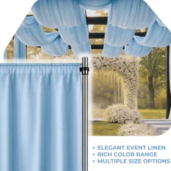Sky La Petite France Curtain Panel w/ 4" Rod Pocket - 118" Wide - Many Size Options