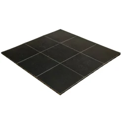 Slate Black Snaplock Dance Floor Set - Easy Assembly, Portable with Edging & Transport Cart! - 12" x 12" Tiles