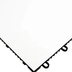Slate White Snaplock Dance Floor Set - Easy Assembly, Portable with Edging & Transport Cart! - 12