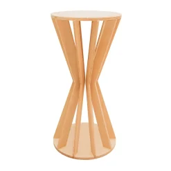 Slatted Plinth Pedestal - Torus Collection - Style E