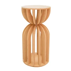 Slatted Plinth Pedestal - Torus Collection - Style A